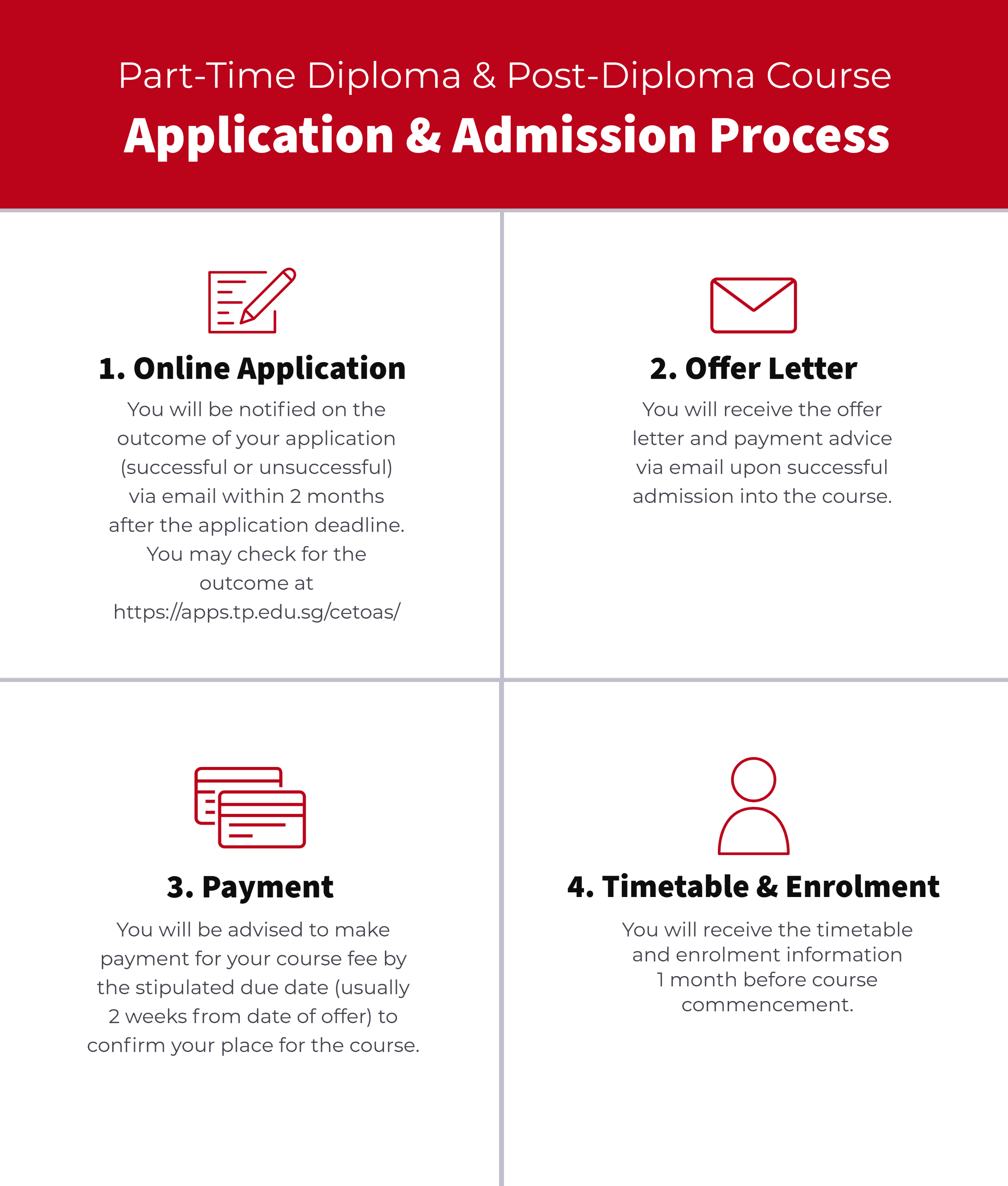 Temasek Polytechnic Application Guide for Parttime & Post Diploma